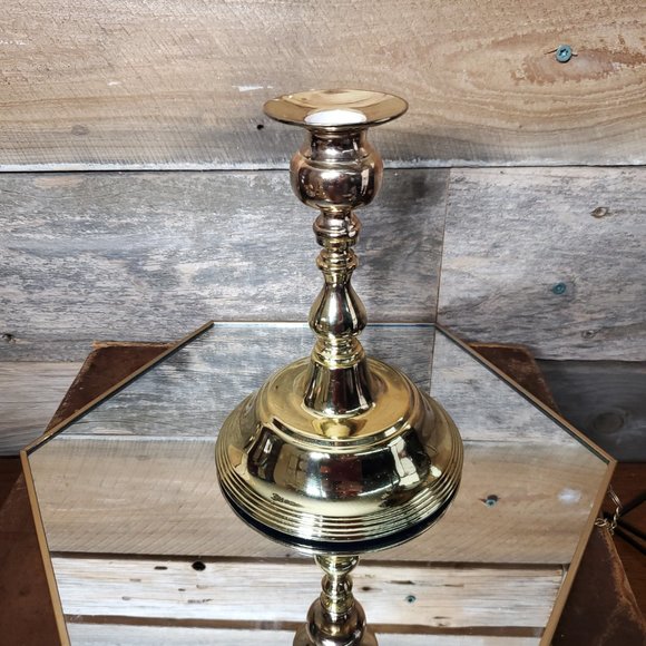 Vintage Brass 7" Candle Holder - Taper Candle Holder - - Picture 3 of 4